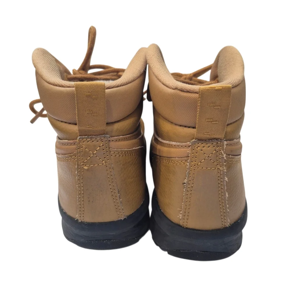 Nike Manoa Brown Tan Boots Size 3 Youth Kids Boys Girls Lace Up Shoes
